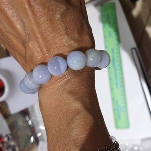 New Genuine MASSIVE 15MM Aquamarine March Birthstone Beaded